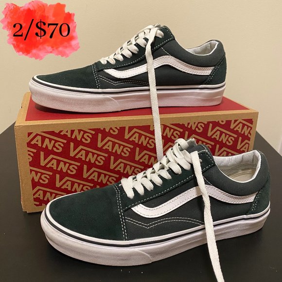 Vans Shoes - Dark Green Old Skool Vans